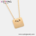 44936 Xuping Joyería al por mayor 18k oro plateado collares simples de las mujeres